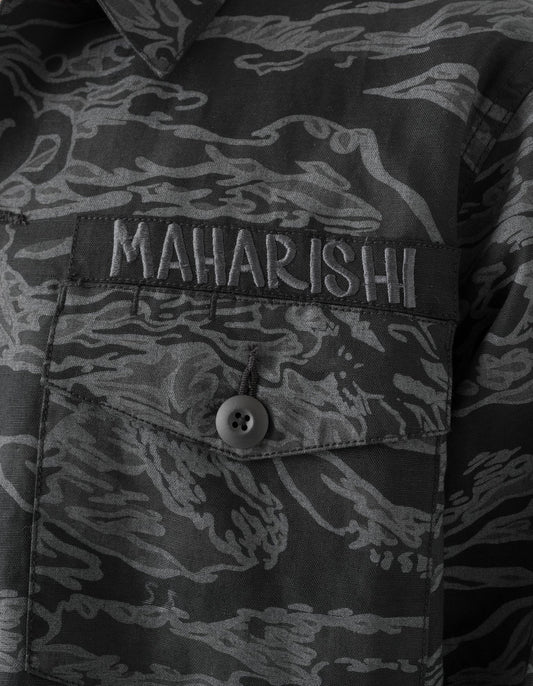 7147 Bonsai Tigerstripe L/S Utility Shirt - Subdued Night