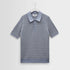 Naples SS Polo, Mini Geo - Light Blue