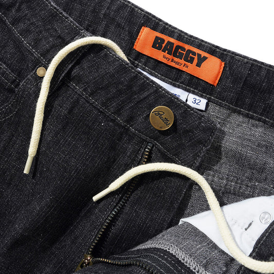 Scorpion Stitch Denim Jeans - Slub Black